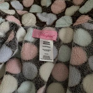 Whispers comfy polka dotted robe